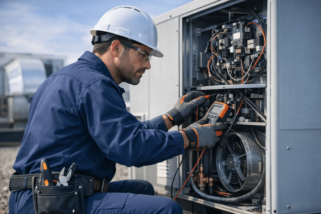 Electrical and mechanical technicians in manufacturing facility 2026
