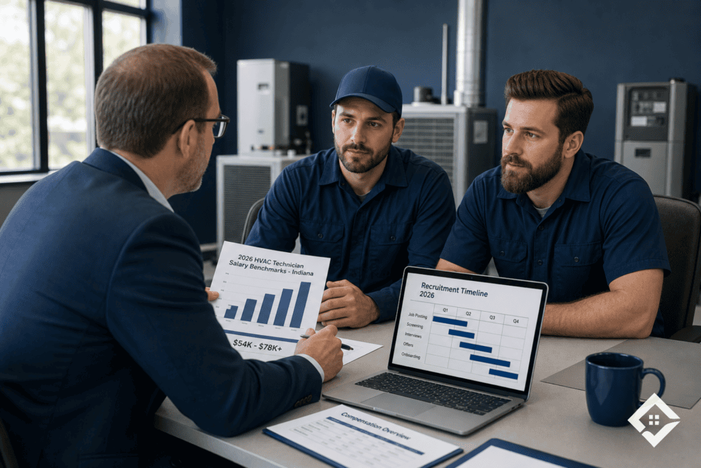 HVAC Service Technicians in Indiana: Salary Benchmarks and Hiring Timelines for 2026