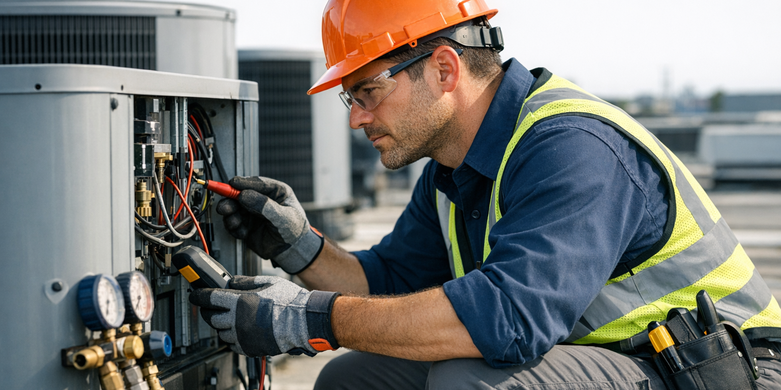 Understaffed HVAC crew during Indianapolis peak trade season
