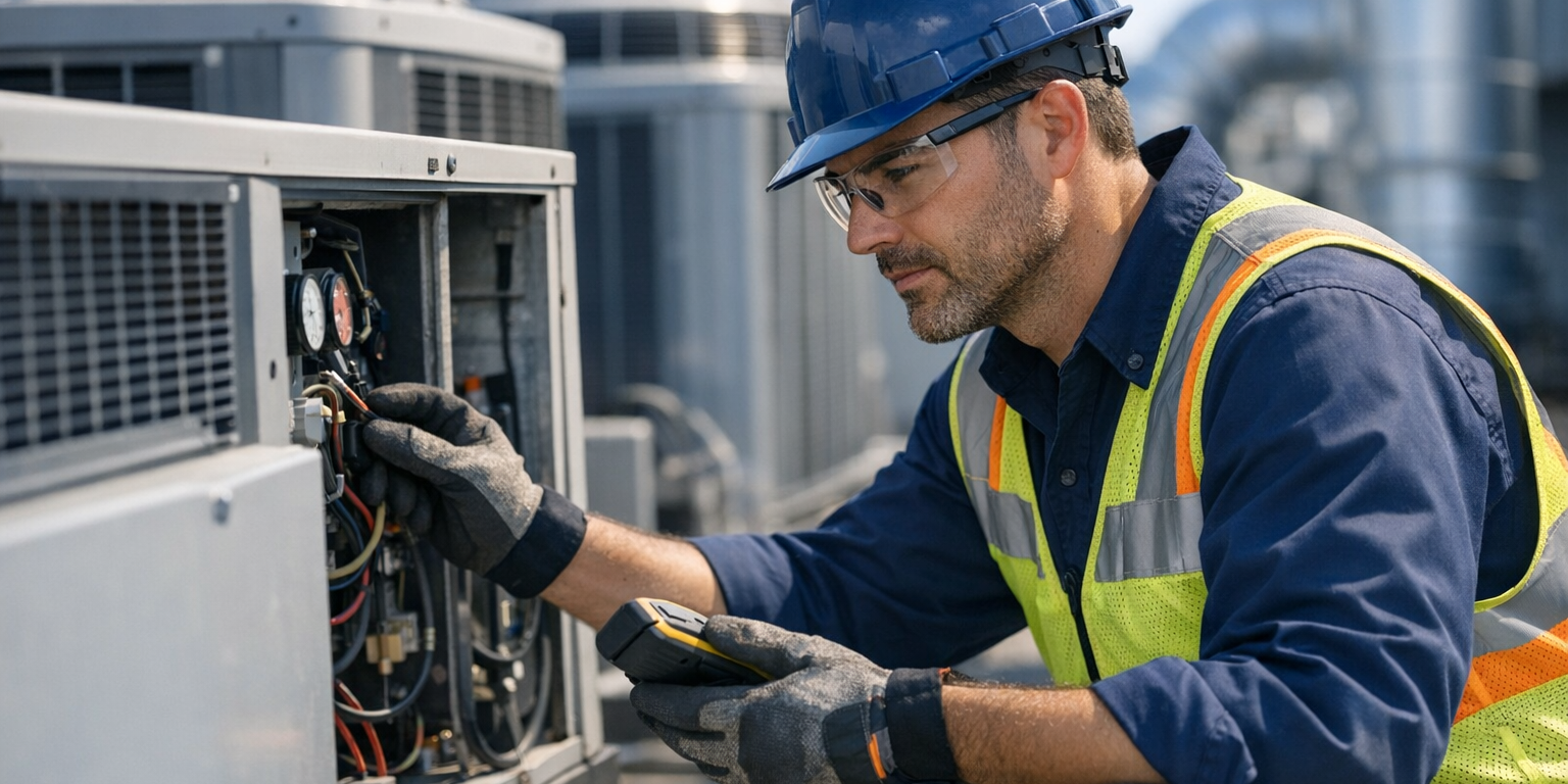 Blue collar trades worker skilled career path